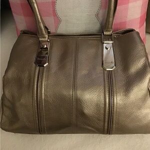 Bronze Leather Handbag